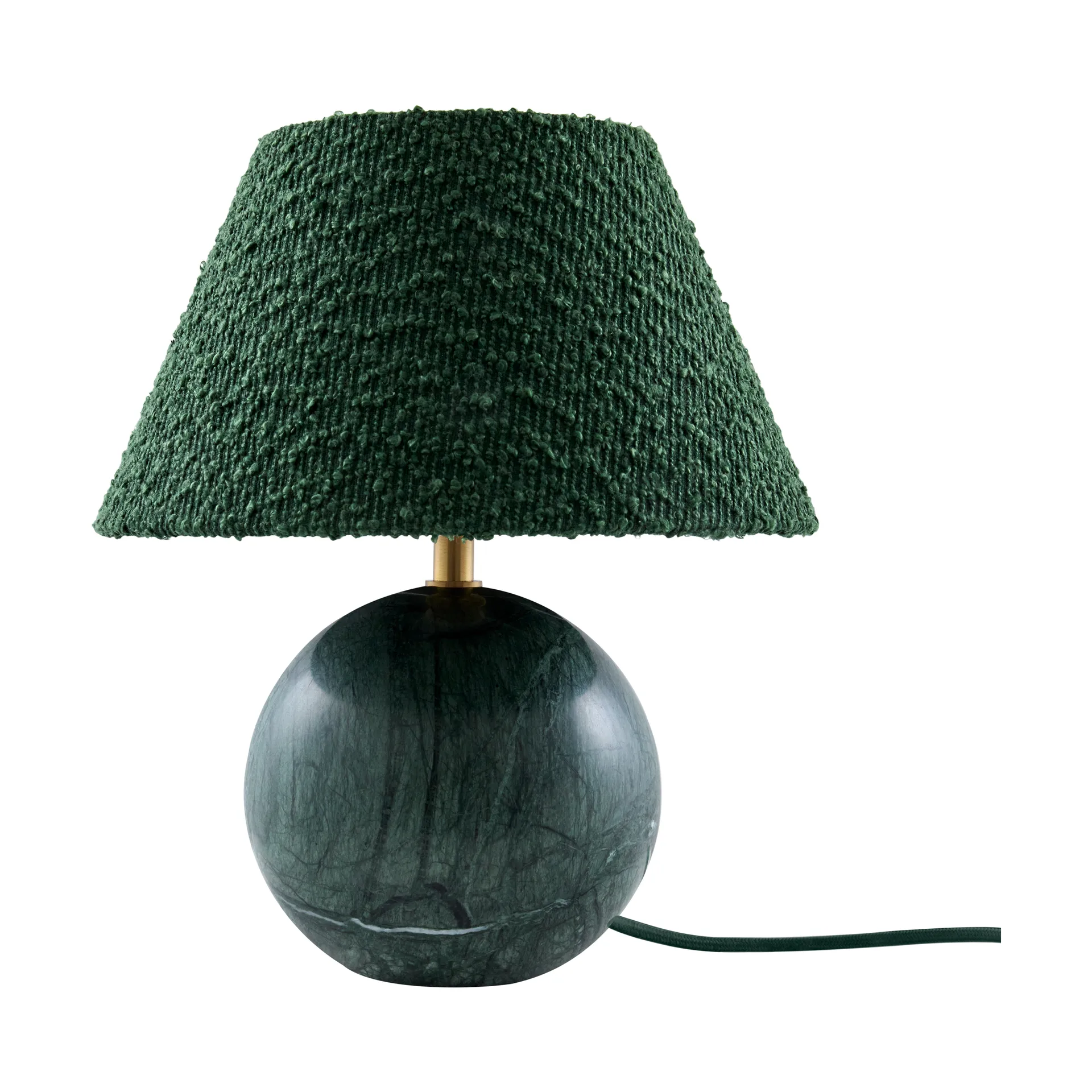 Globen Lighting Castello 24 bordlampe Mørkegrøn marmor