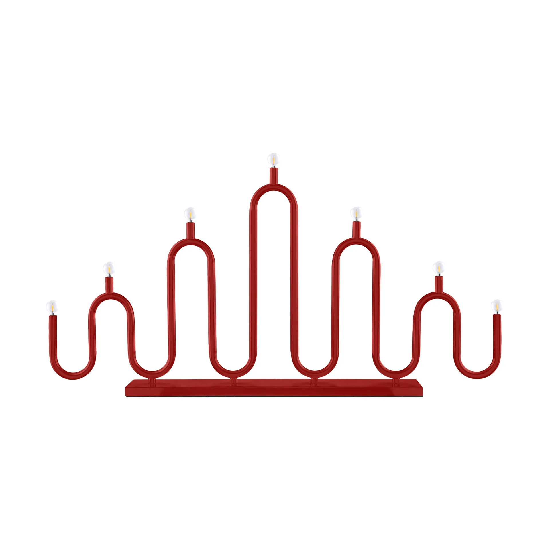 Globen Lighting Chandelier de l'avent Noel 7 Rouge