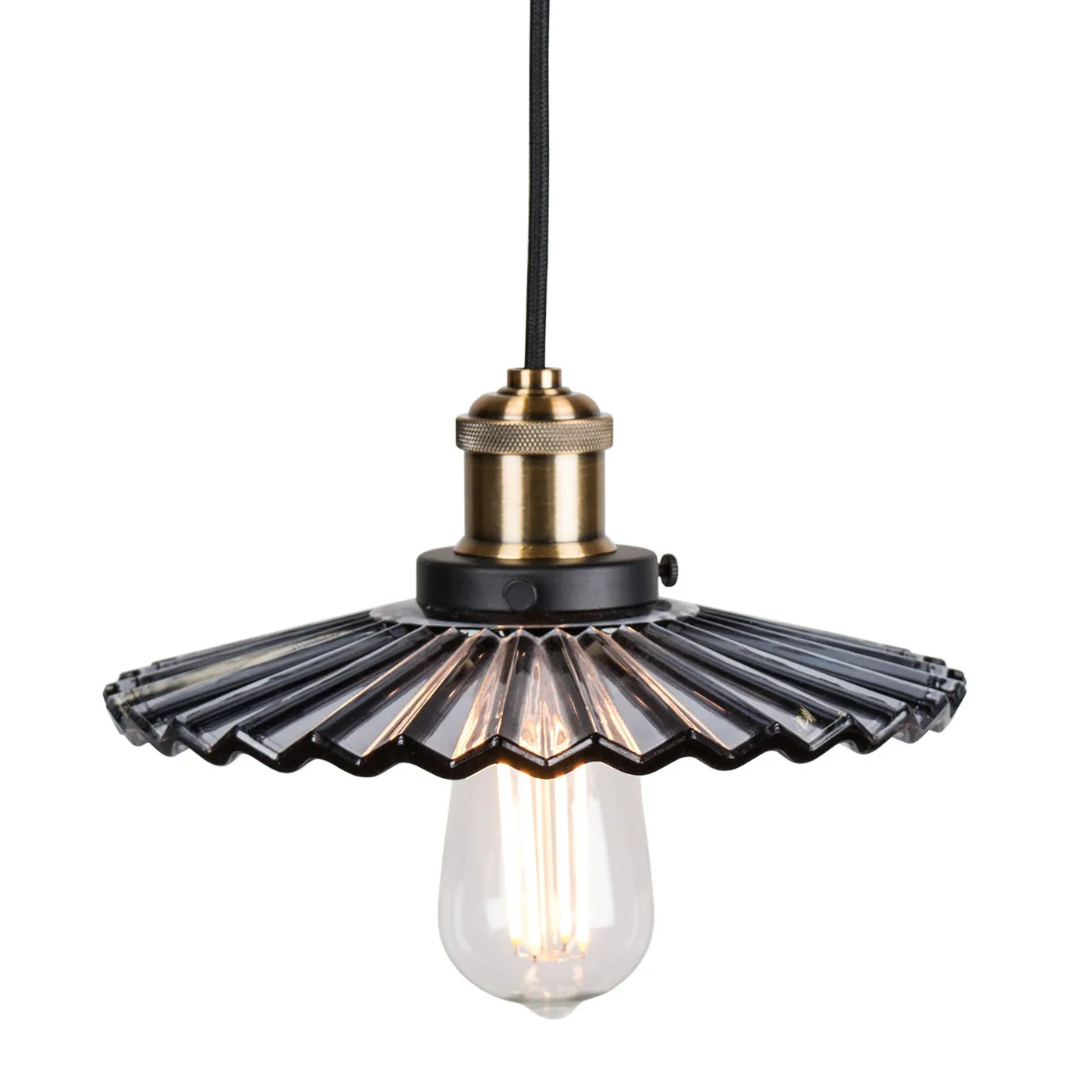 Globen Lighting Cobbler pendel Ø25 cm Røgfarvet