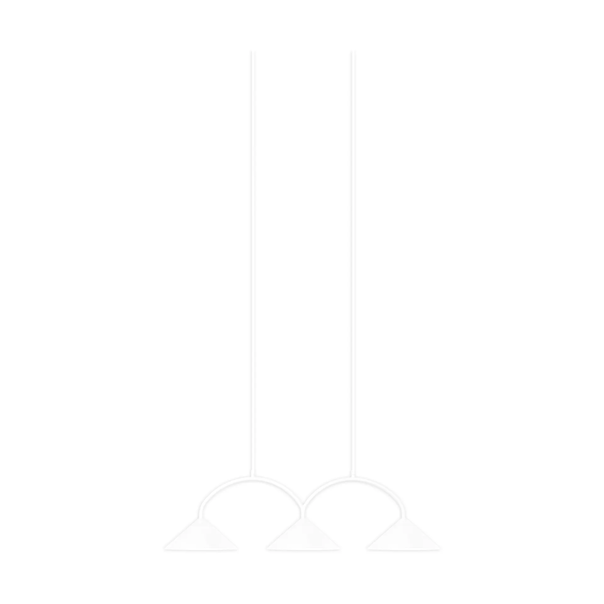Curve 3 pendellampe White - Globen Lighting CURVE 5 - Stue - Vintage - Metal - Med flere lyskilder