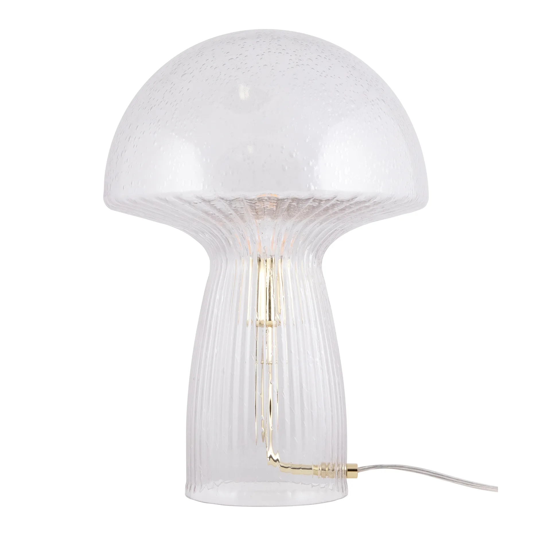 Fungo 30 bordlampe, klar, opal, 42 cm - Globen Lighting - Soveværelse - Glas