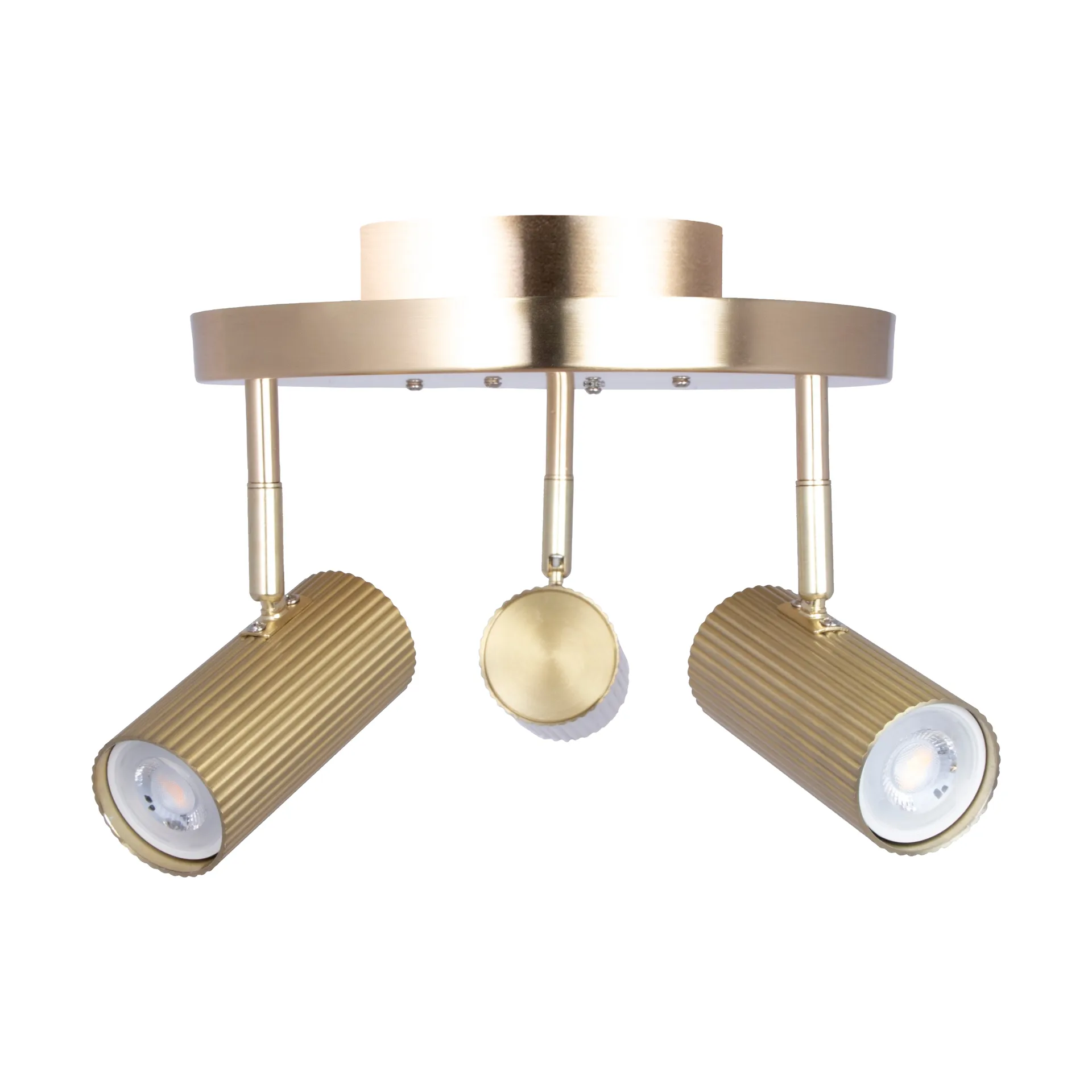 Hubble 3 Plafond Brass - Globen Lighting - Stue - Metal