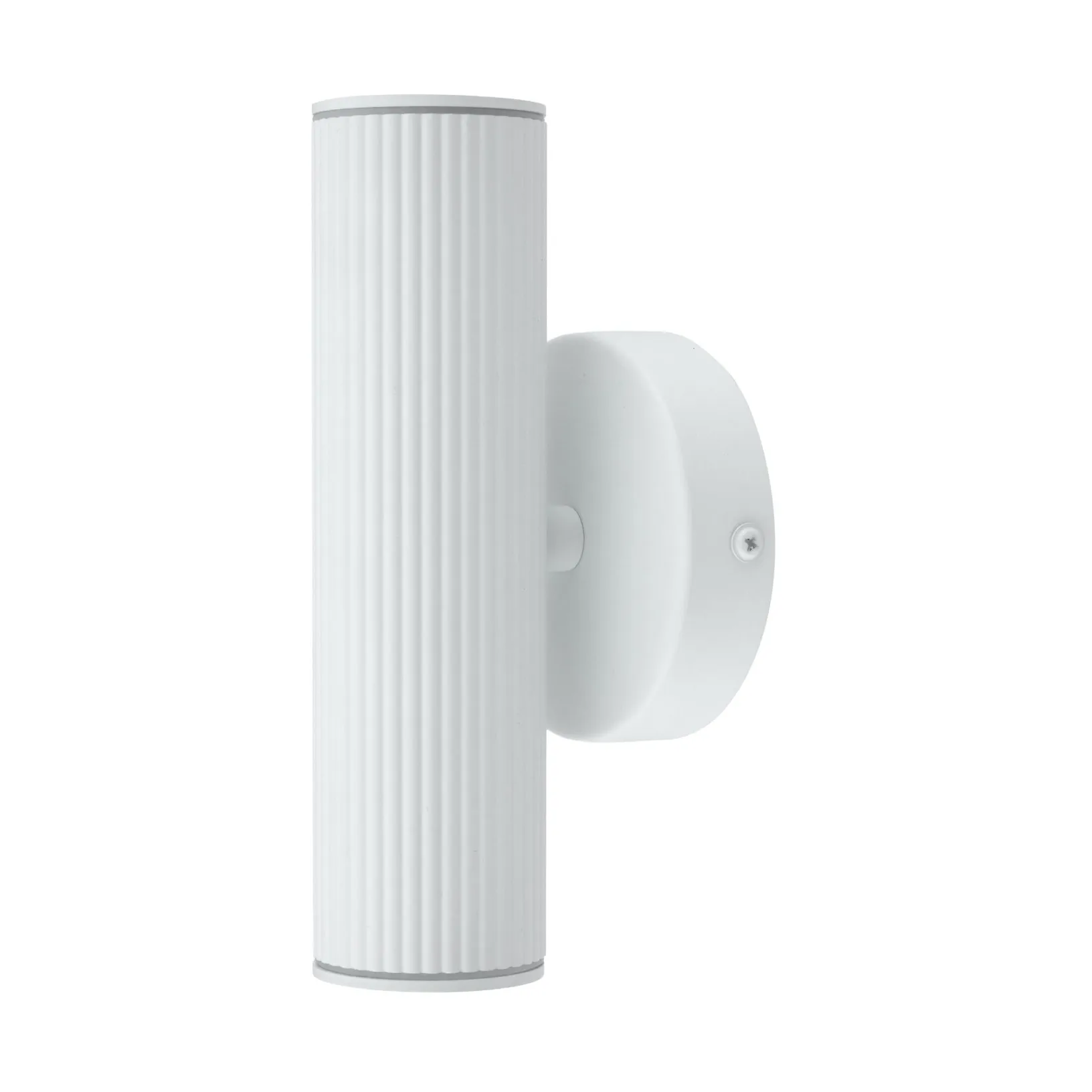 Hubble væglampe, hvid, højde 21 cm, IP44 - Globen Lighting - Terrasse - Aluminium - Med flere lyskilder