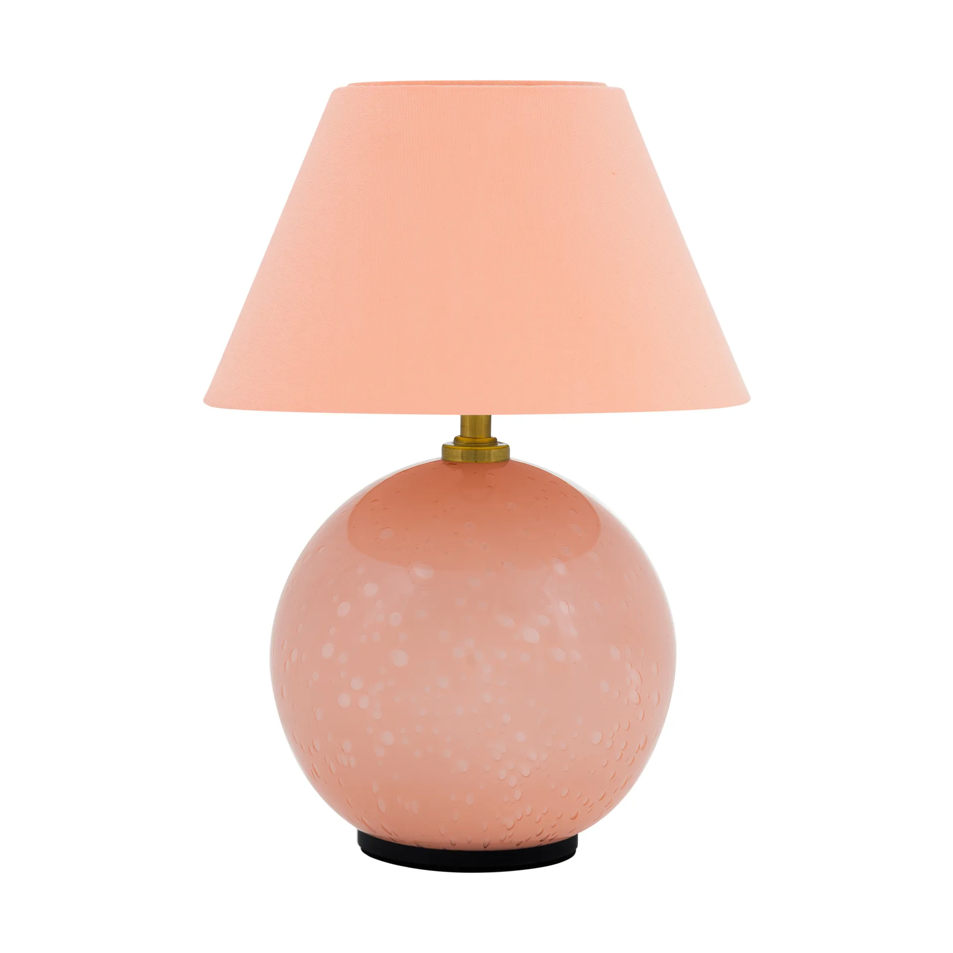 Iris Portable bordlampe, rosé, 22 cm, G4 – Globen Lighting - Stue - Vintage - Glas - Med én lyskilde