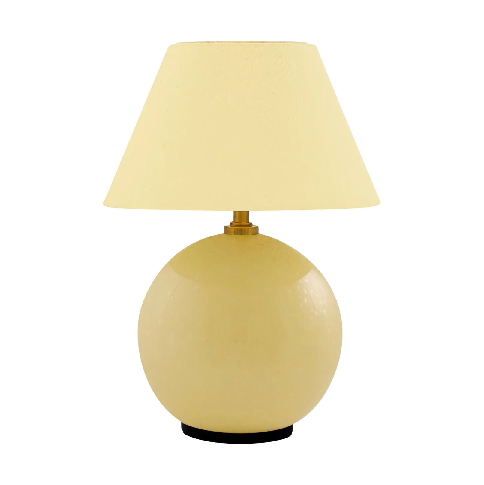 IRIS PORTABLE bordlampe, gul/gul, 23 cm - Globen Lighting - Stue - Stof / tekstil - Med én lyskilde