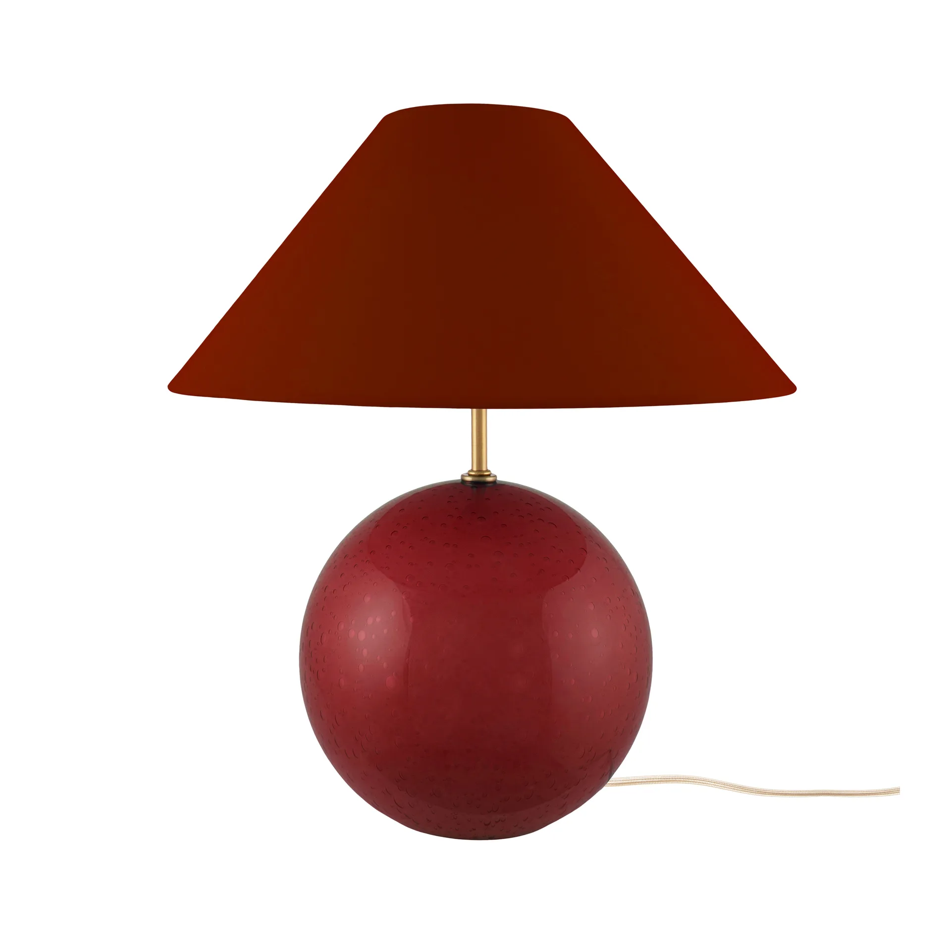 Globen Lighting Iris 35 bordlampe 39 cm Burgundy