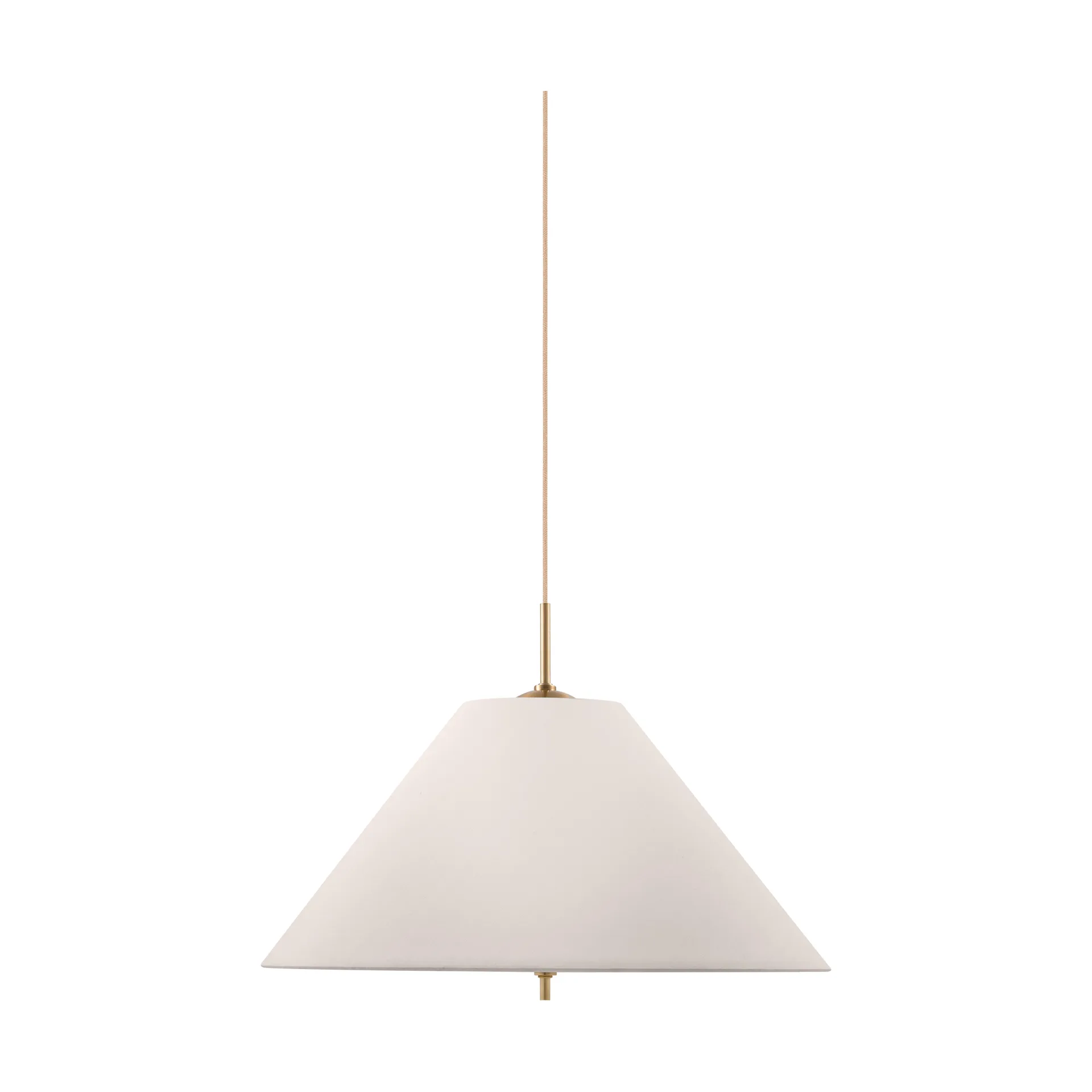 Iris 50 pendellampe Cream - Globen Lighting - Stue - Vintage - Stof / tekstil - Med én lyskilde