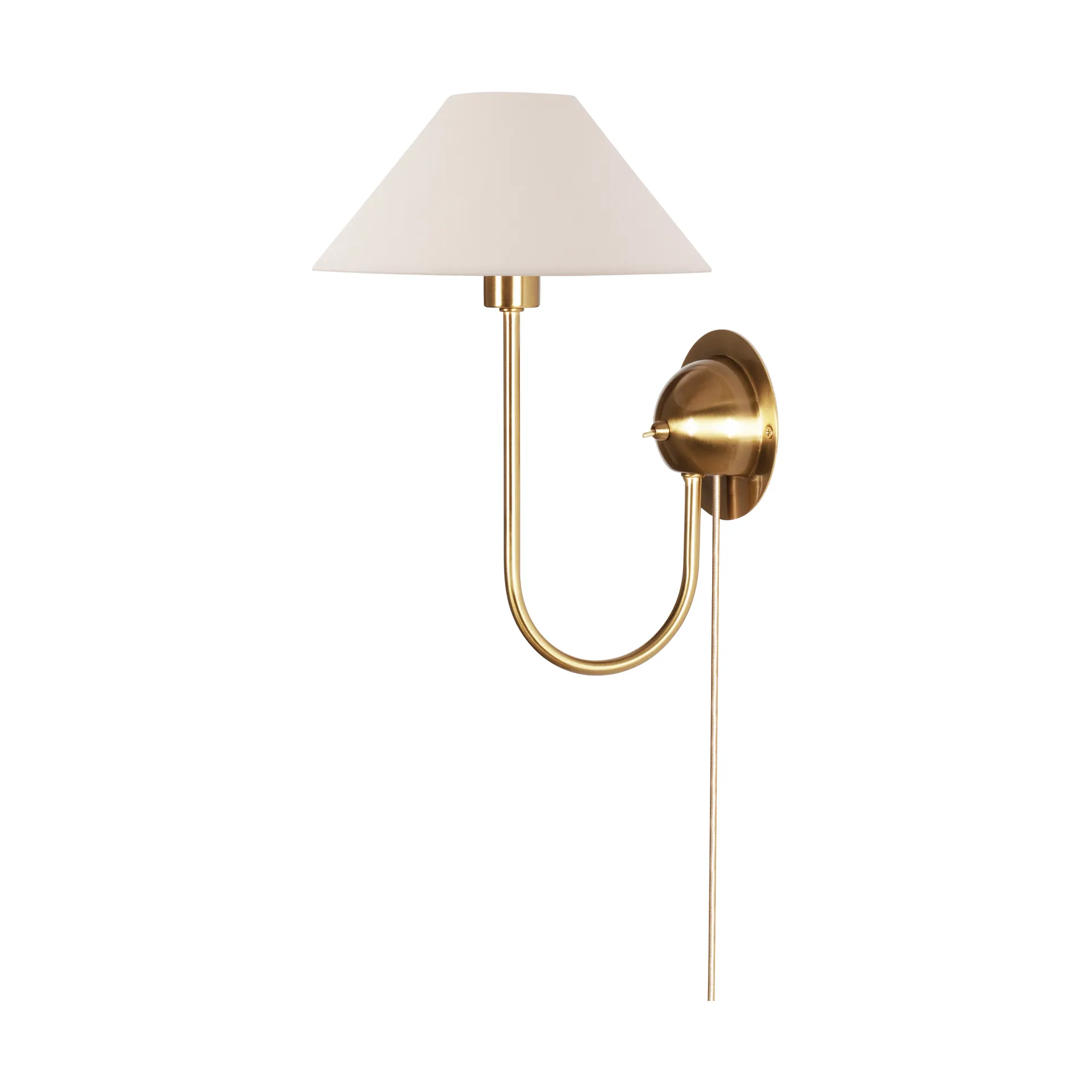 Iris væglampe Cream - Globen Lighting - Stue - Vintage - Stof / tekstil - Med én lyskilde