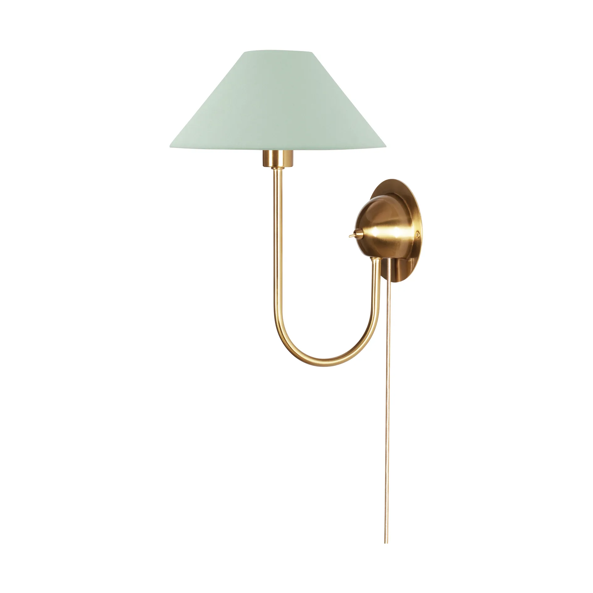 Iris væglampe grøn - Globen Lighting - Stue - Vintage - Stof / tekstil - Med én lyskilde