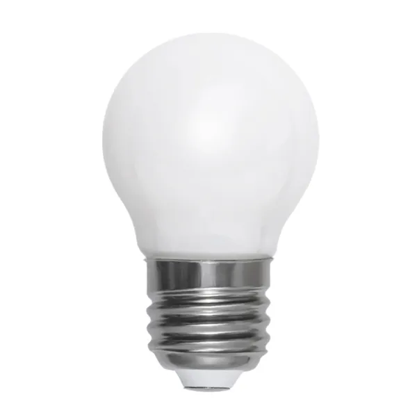Ljuskälla E27 LED filament glob opal 45 mm, 5W