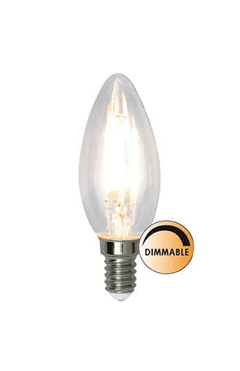 Ljuskälla LED filament Kron 3,2W dimbar E14, Klar
