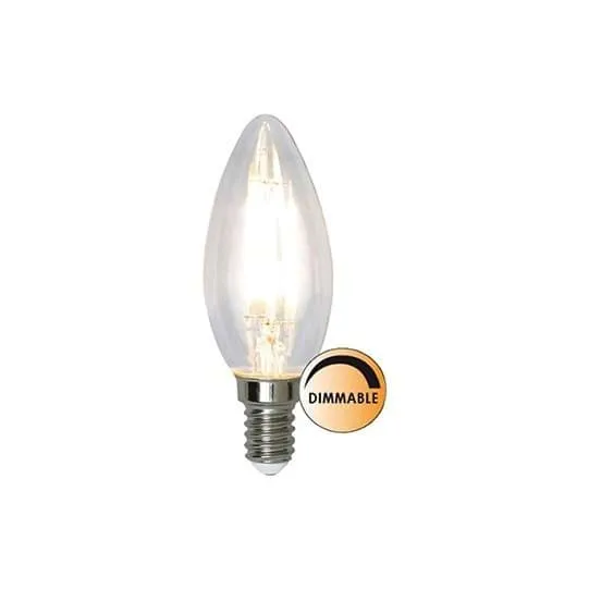 Globen Lighting Lyskilde LED filament Kron 3,2W dæmpbar E14 Klar