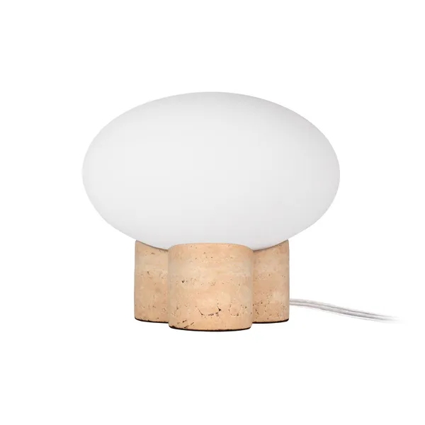 Mammut bordslampa Ø20 cm, Travertin