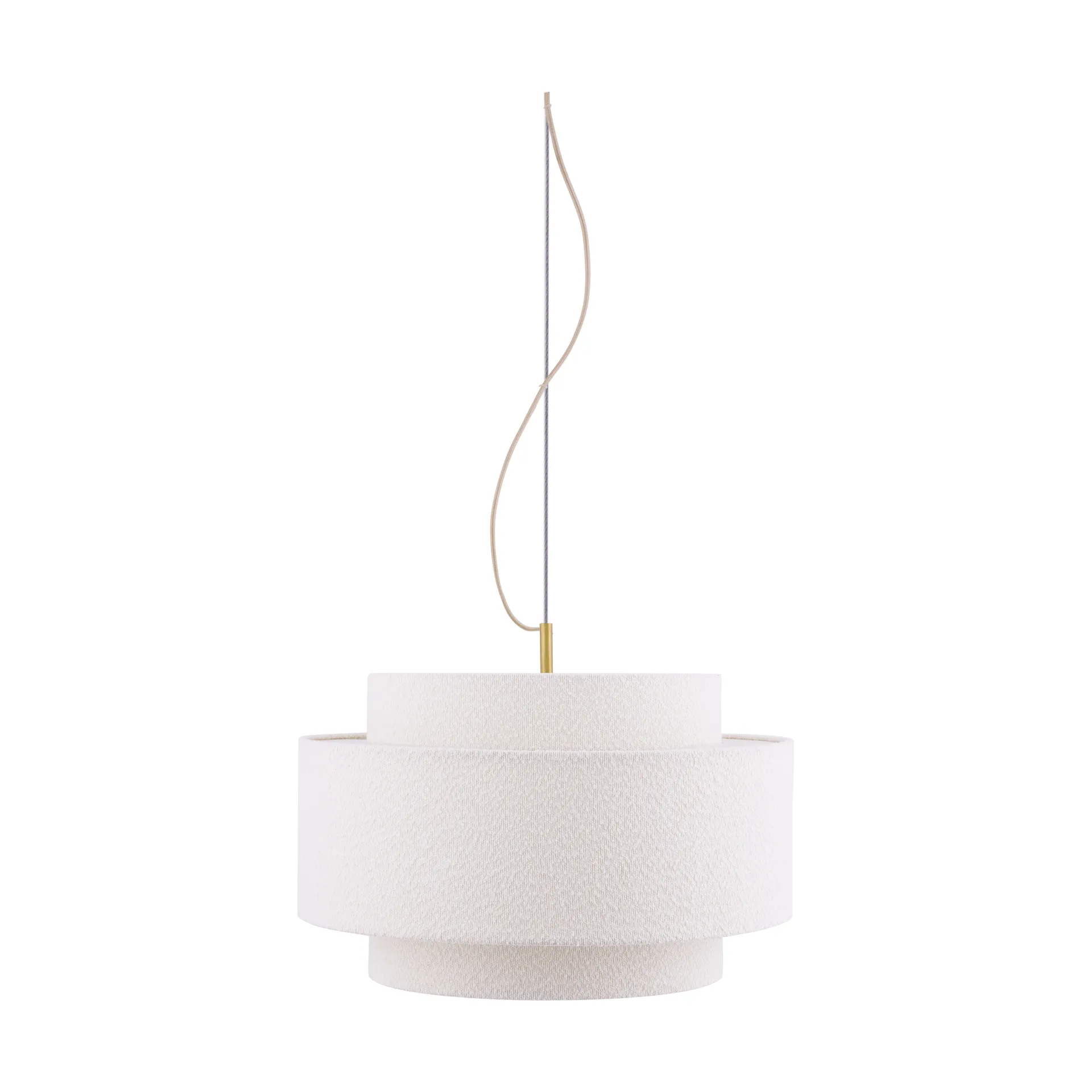 Globen Lighting Noah pendel Ø50 cm Bouclé hvid