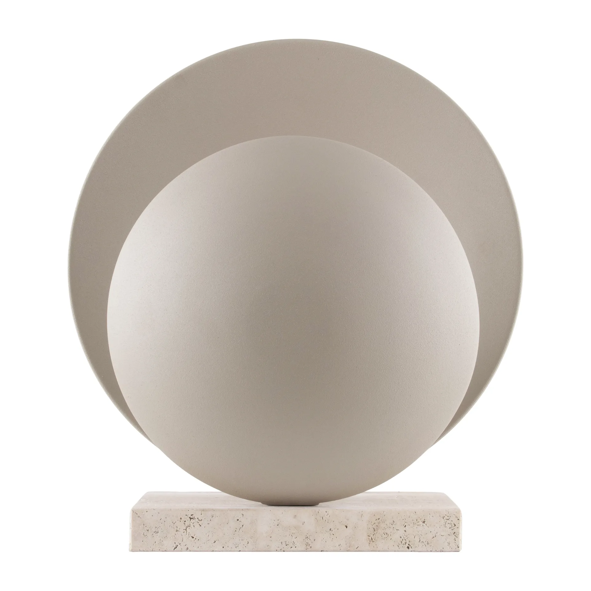 Orbit bordlampe Beige/Travertin - Globen Lighting - Stue - Design - Metal - Med én lyskilde