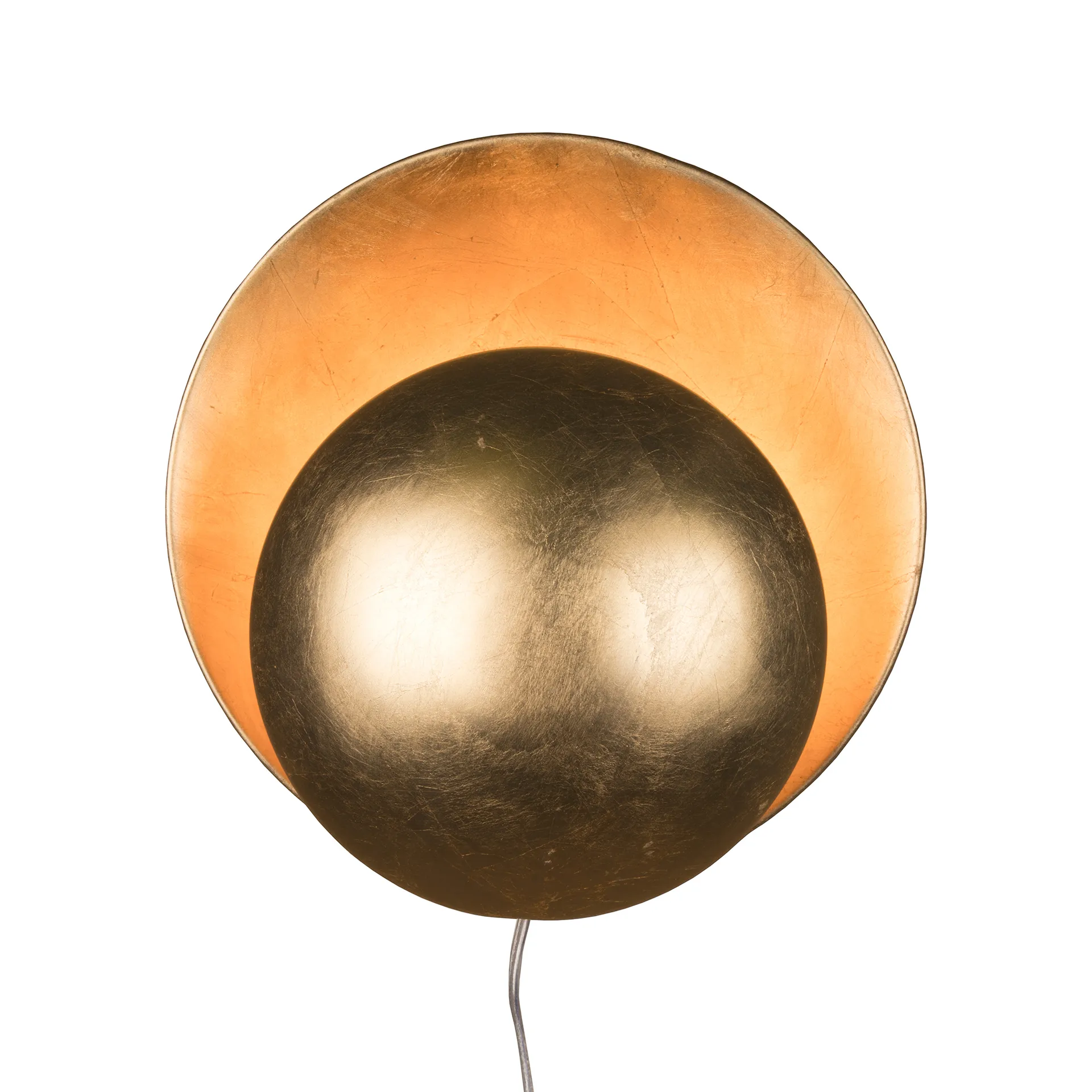 Orbit væglampe Brass - Globen Lighting - Stue - Design - Metal - Med én lyskilde