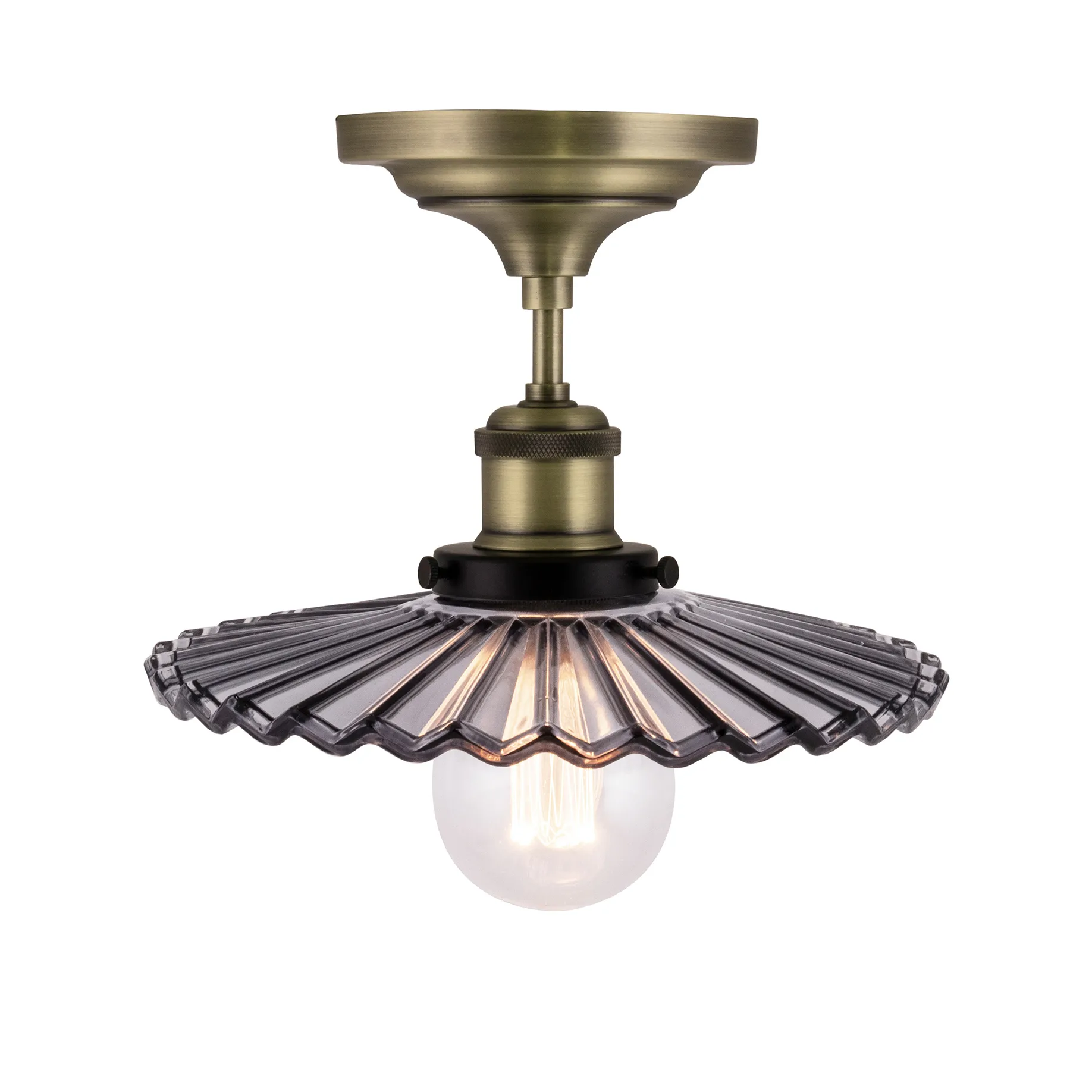 Globen Lighting Plafonnier Cobbler Fumée