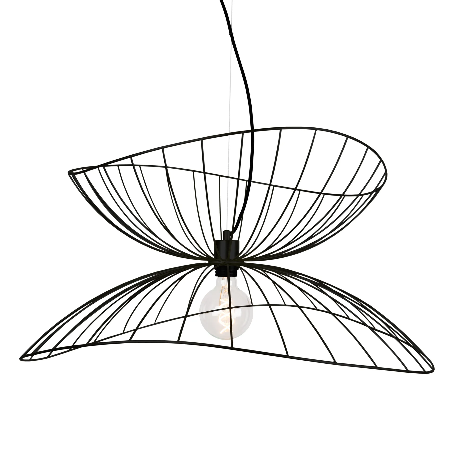 Ray 70 pendellampe Black - Globen Lighting - Spisestue - Moderne - Metal - Med én lyskilde
