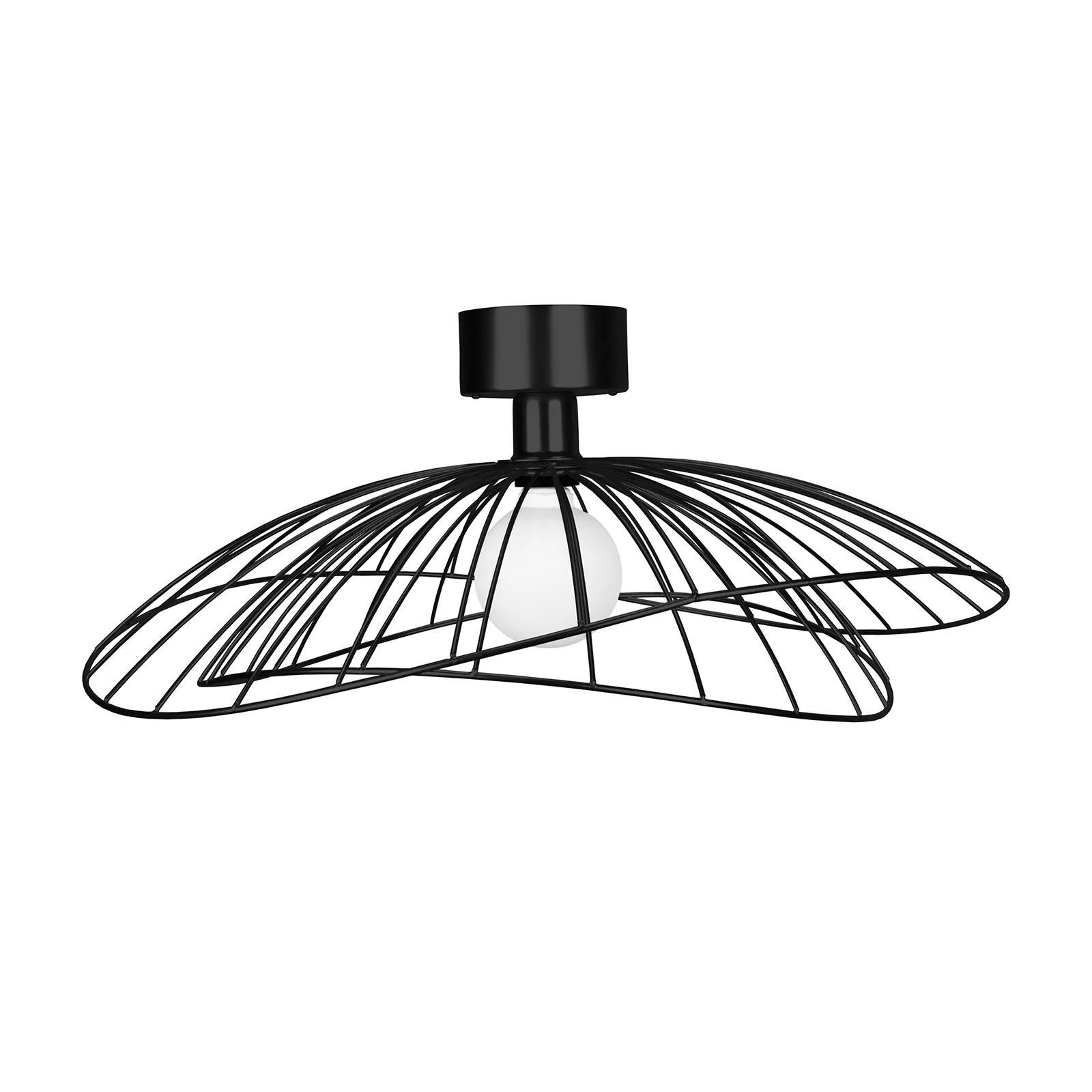 Ray 60 Væg-/Loftlampe Sort - Globen Lighting - Metal