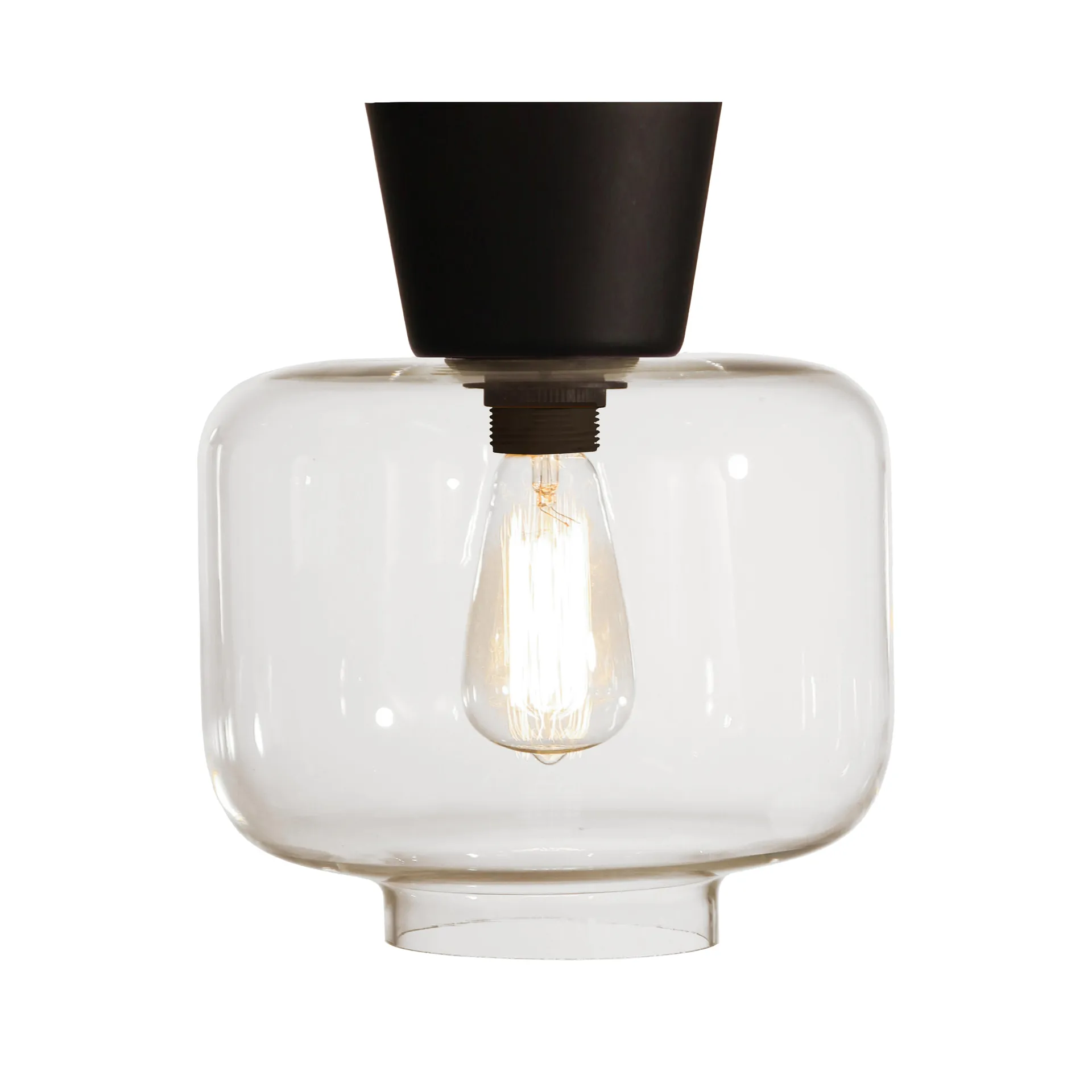 Ritz Loftlampe Clear/Black - Globen Lighting - Stue - Glas