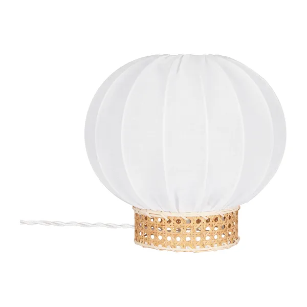 Yokohama bordslampa Ø30 cm, Vit-natur