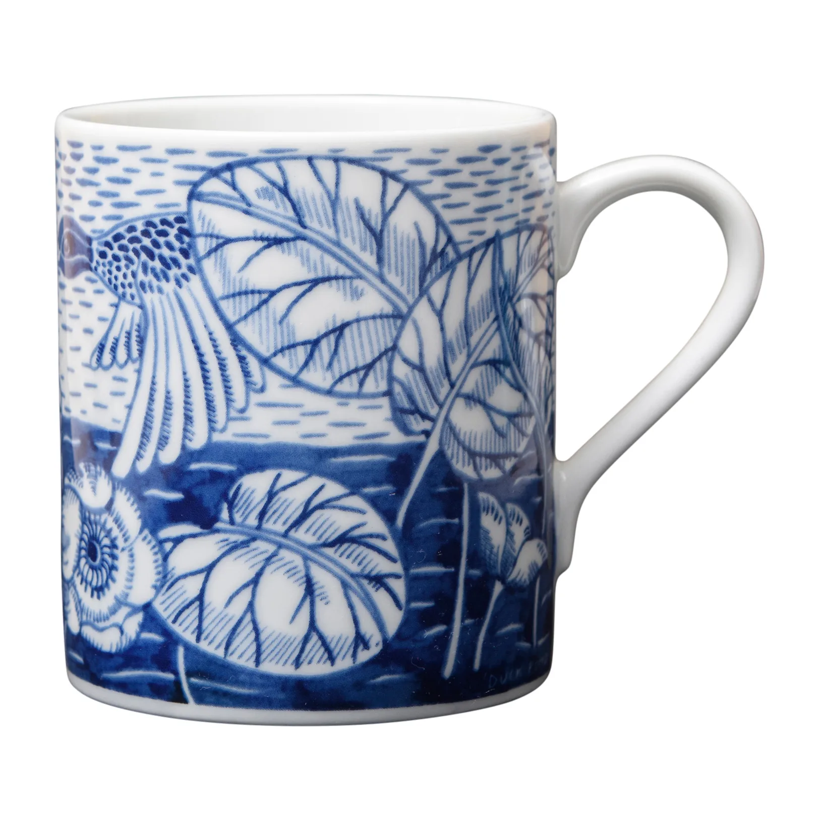 G&ouml;tefors Porslin Duck pond mugg 35 cl Bl&aring;