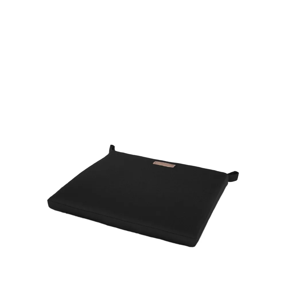 Grythyttan Stålmöbler Chaise 1 / Brasserie / Coussin High Tech Tissu noir