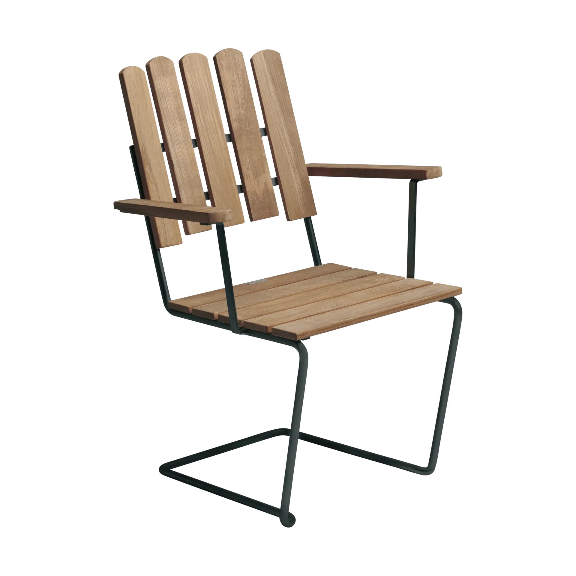 Grythyttan Stålmöbler Fauteuil A2 Teck non traité-noir