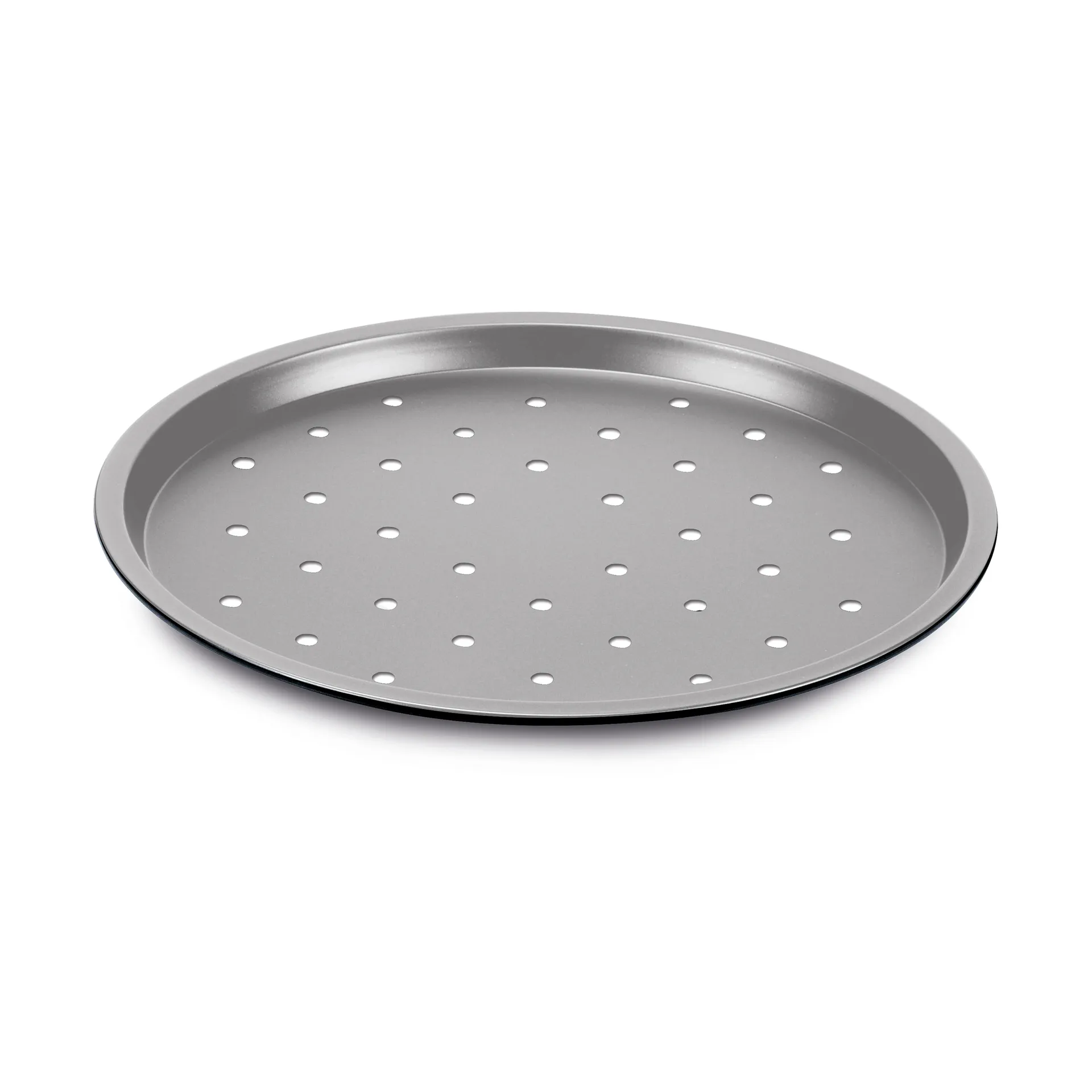 Guardini Silver Eligance pizzaplade Stål, perforeret, Ø32 cm