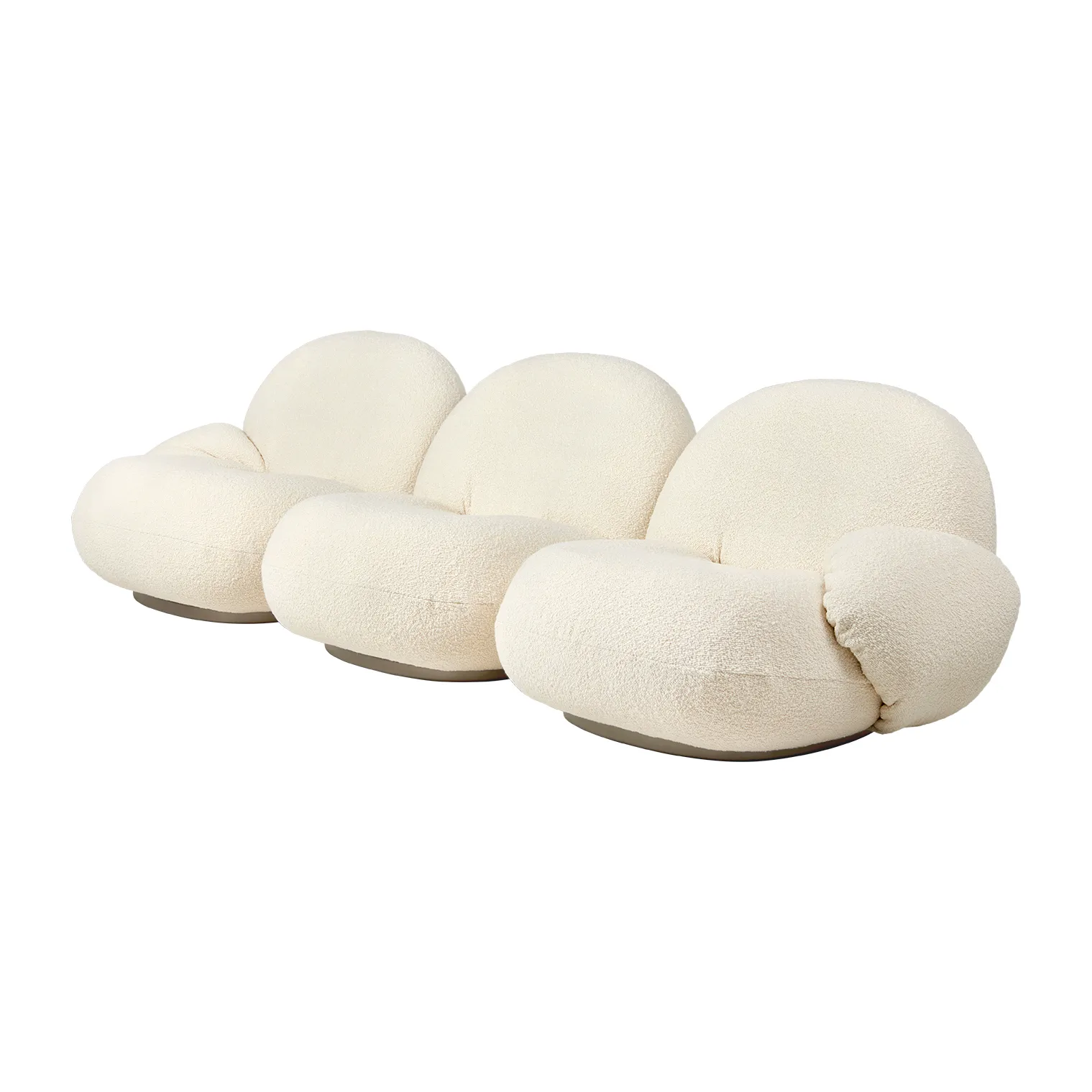 GUBI Canapé 3 places avec accoudoirs Pacha Karakorum 001-pearl gold