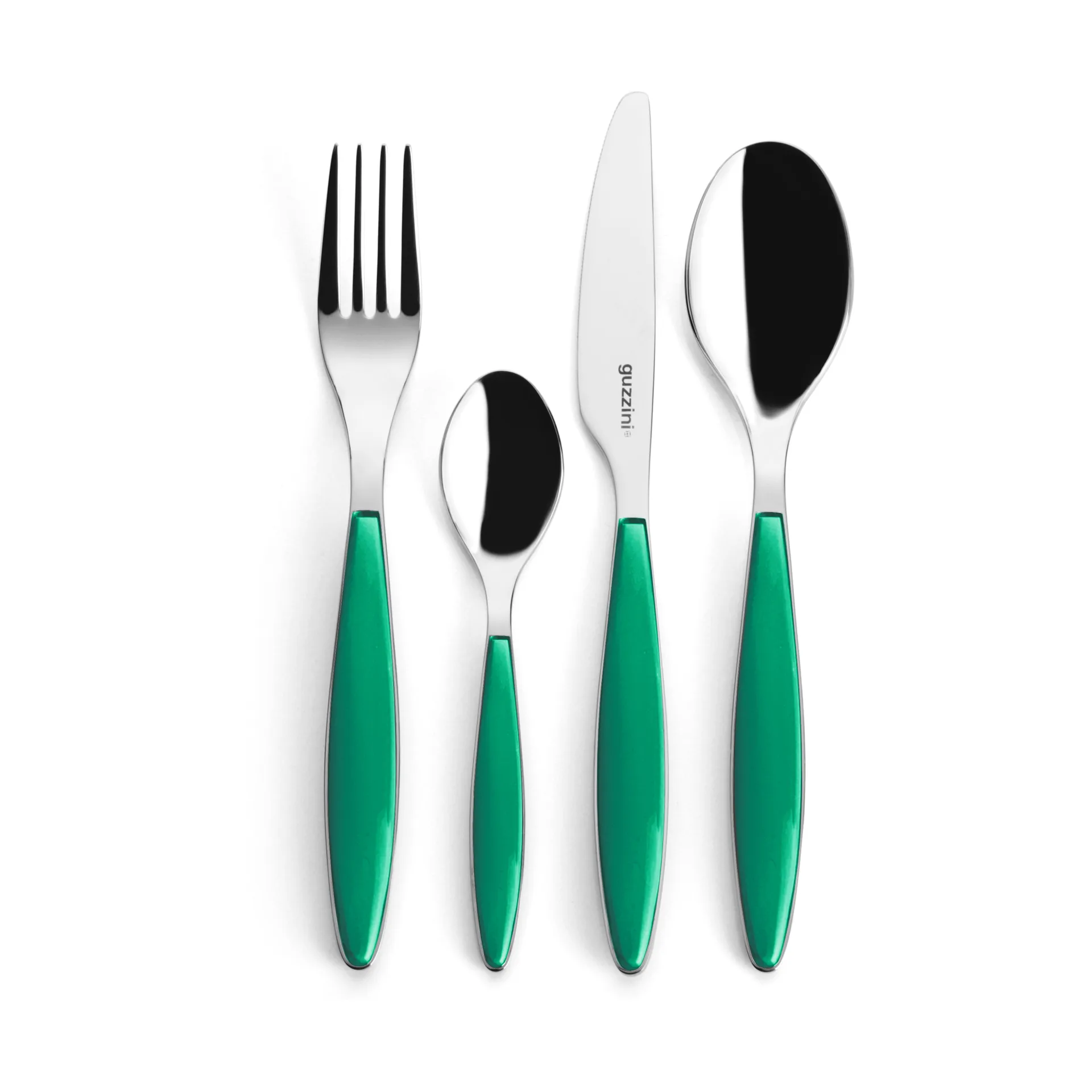Guzzini Feeling bestiksæt Emerald, 24 dele