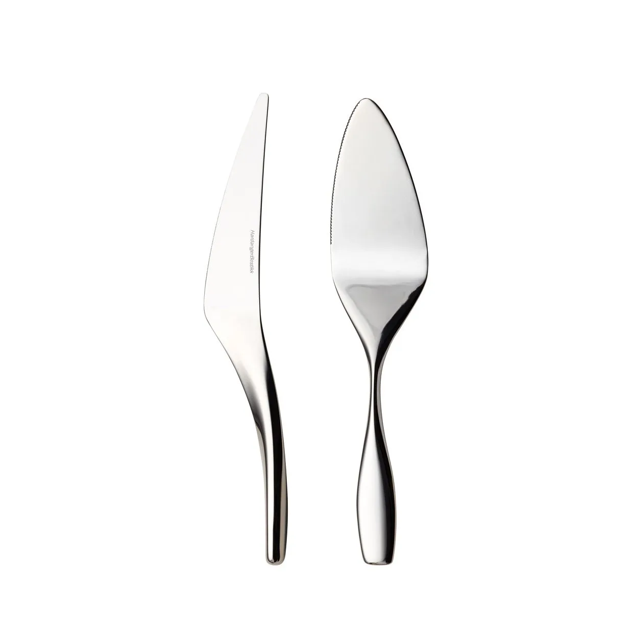 Hardanger Bestikk Hardanger kniv og kagespade 2 dele rustfrit stål