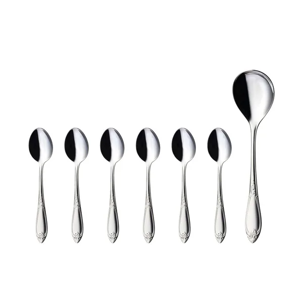 Nina dessertset 7 delar, Rostfritt stål