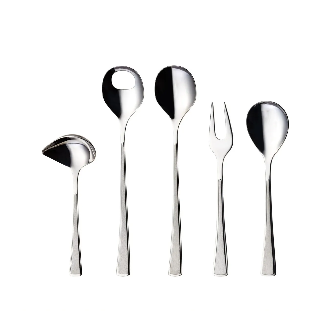 Hardanger Bestikk Ramona serveringssæt 5 dele Rustfrit stål