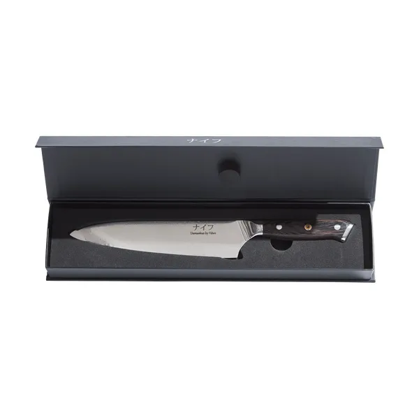 Damascus By Hâws kockkniv 32 cm, Wengè