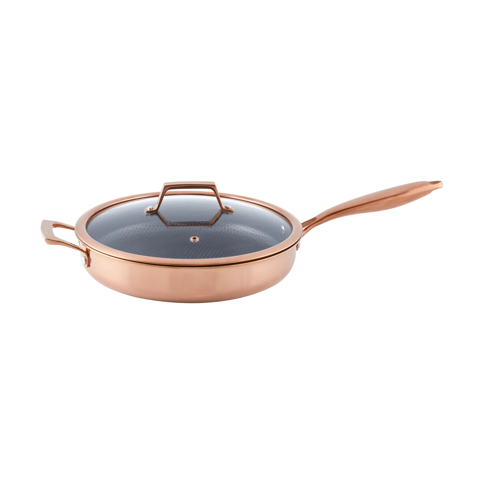 Hâws Santo Sauterpande 28 cm med låg og hybridbelægning Rose Gold