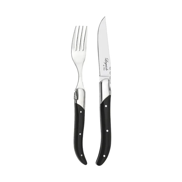 Laguiole By Hâws grillbestick 12-delar, Black Wood