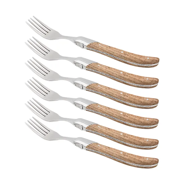 Laguiole By Hâws grillgaffel 6-pack, Oak