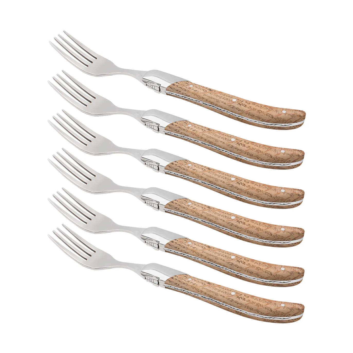 Hâws Laguiole By Hâws grillkniv 6 pak Oak