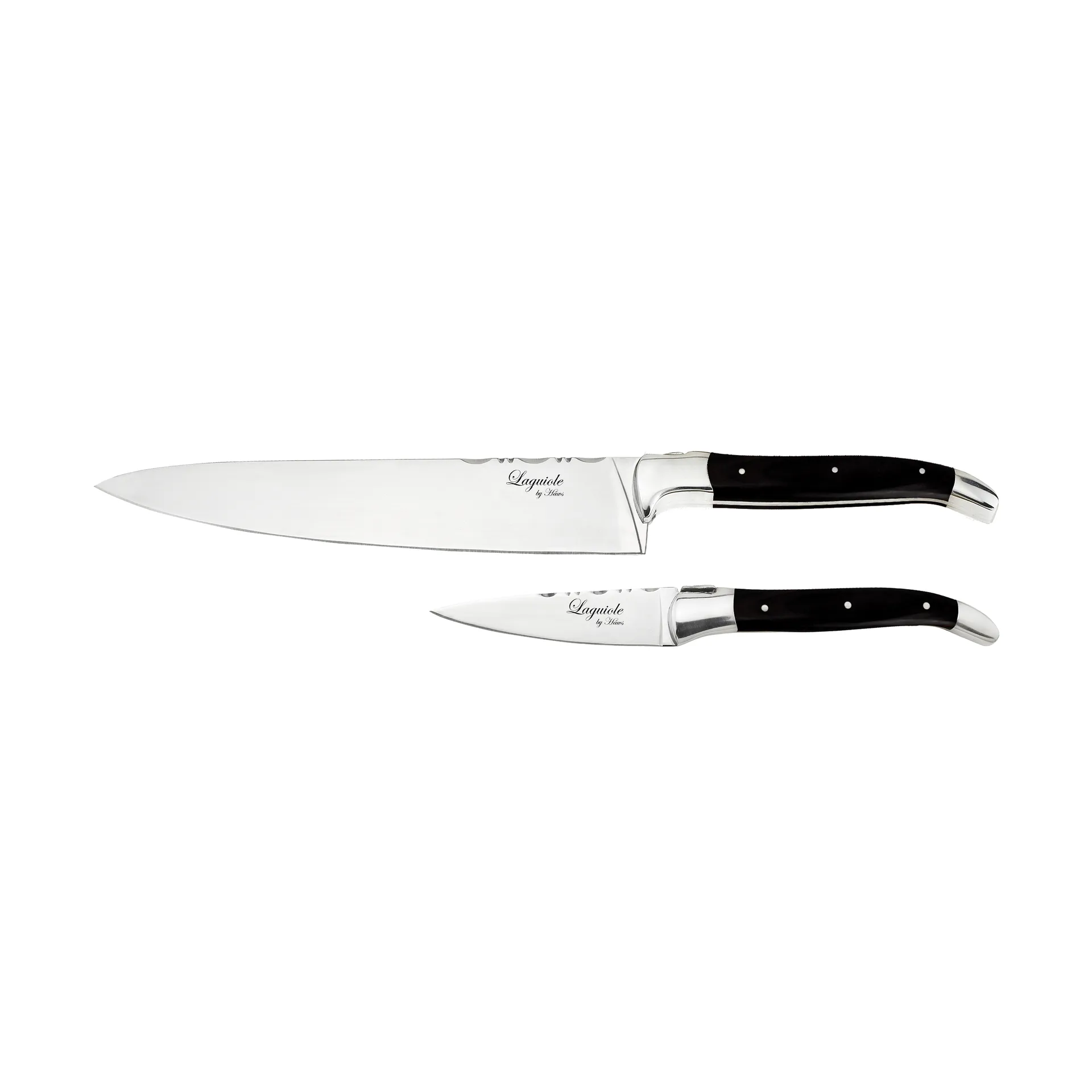H&acirc;ws Laguiole By H&acirc;ws skal- & kockknivset 2-delar Black Wood