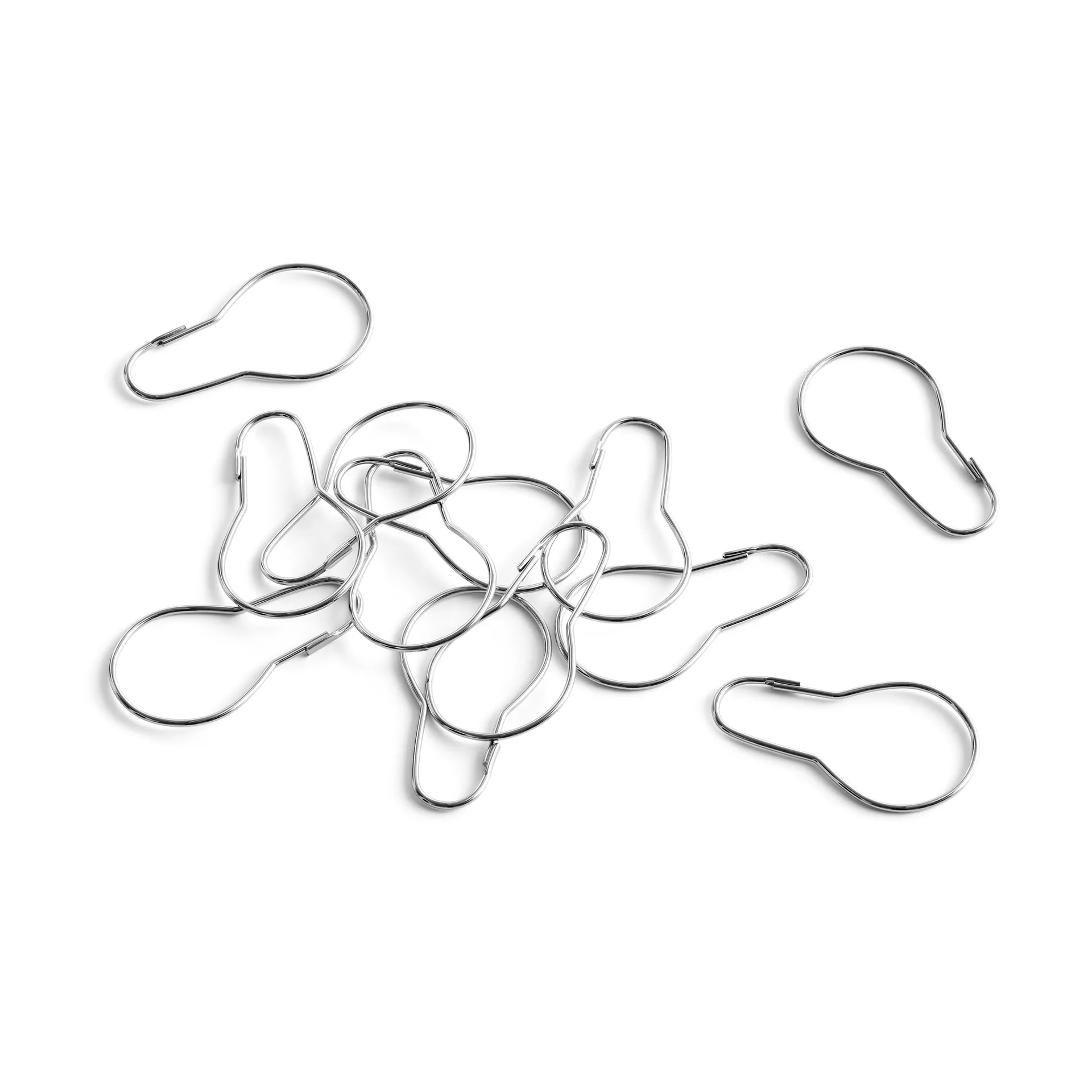 HAY Anneaux pour rideau de douche (lot de 12) Chrome