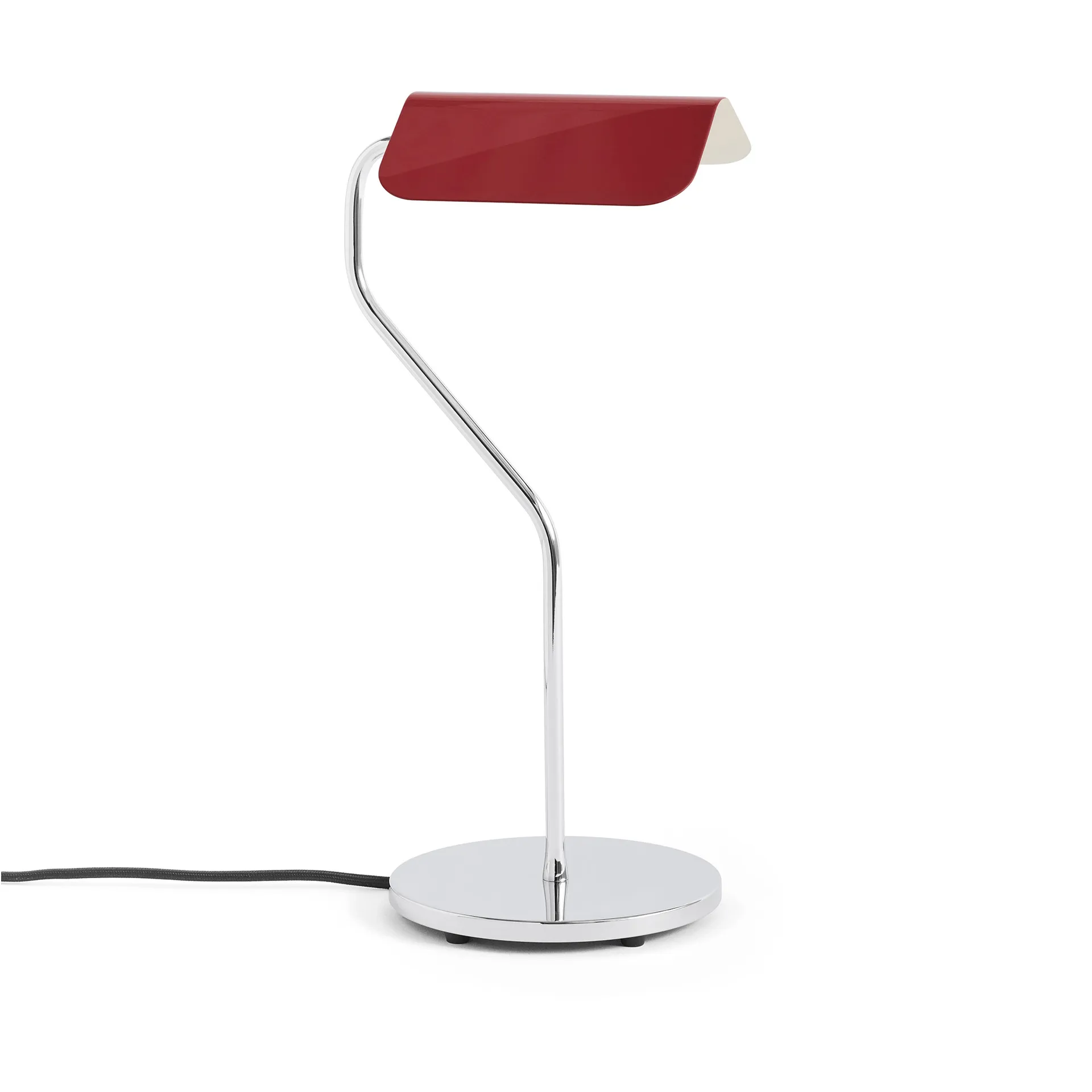 Apex bordlampe, rød, højde 38 cm, E14, stål – HAY - Stue - Design - Metal - Med én lyskilde