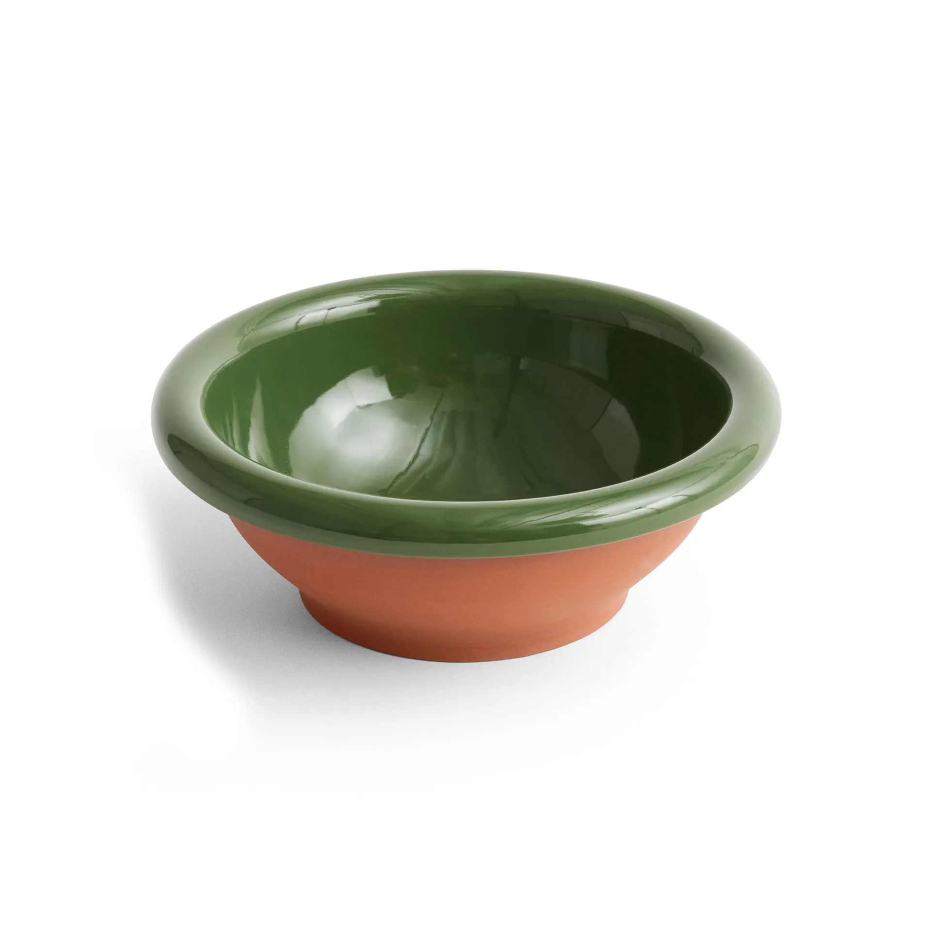 Hay Barro Salad Bowl Small Green - Salladsskålar Terrakotta Grön