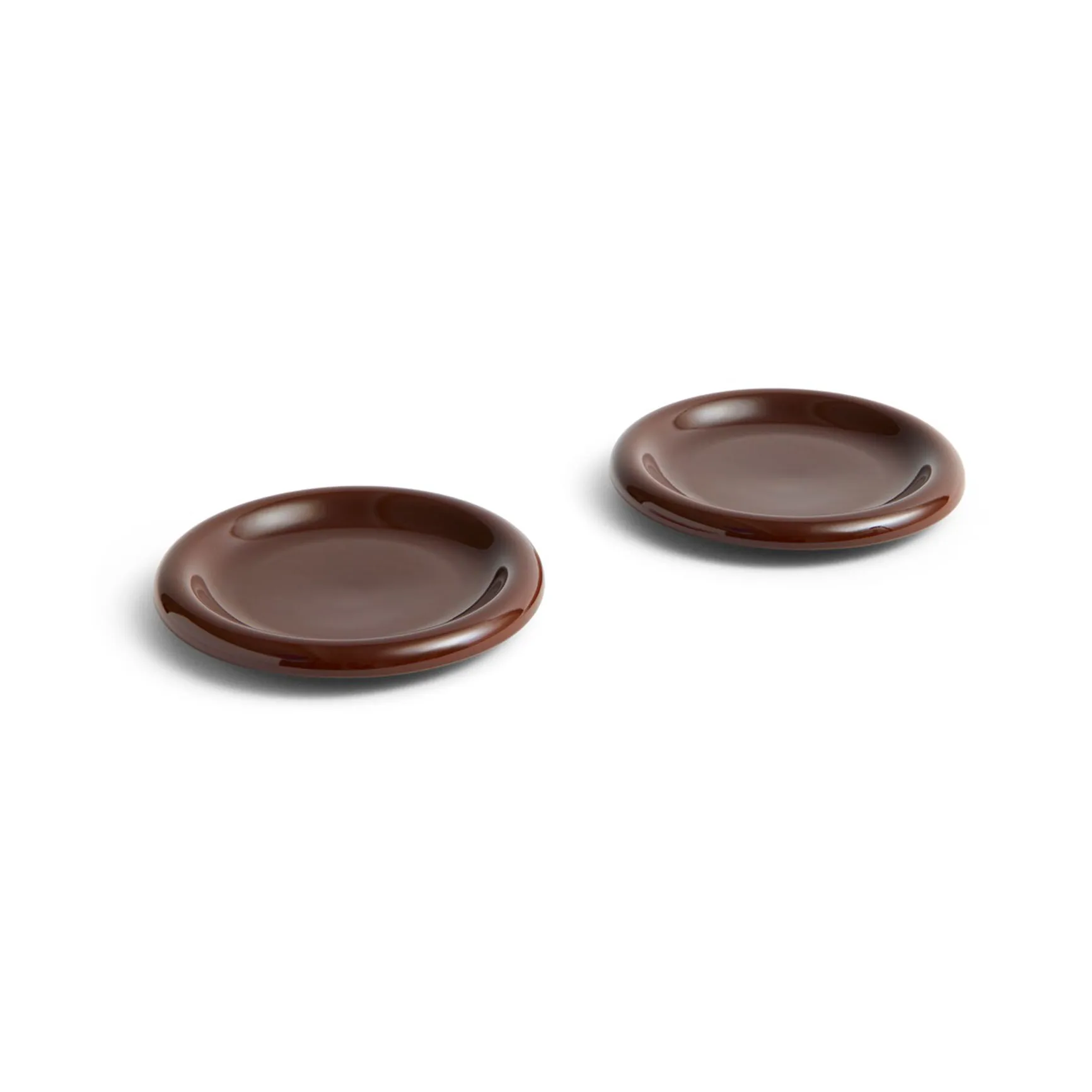 HAY Barro tallrik Burgundy, &Oslash;18 cm, 2-pack