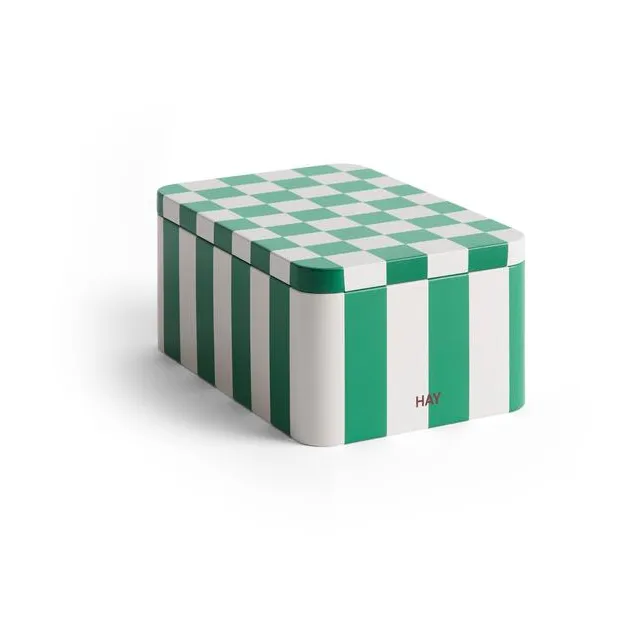 HAY Bocal Tin Container small Green-off white