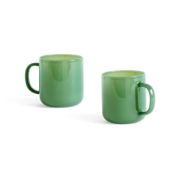 Borosilicate mugg 30 cl 2-pack, Jade