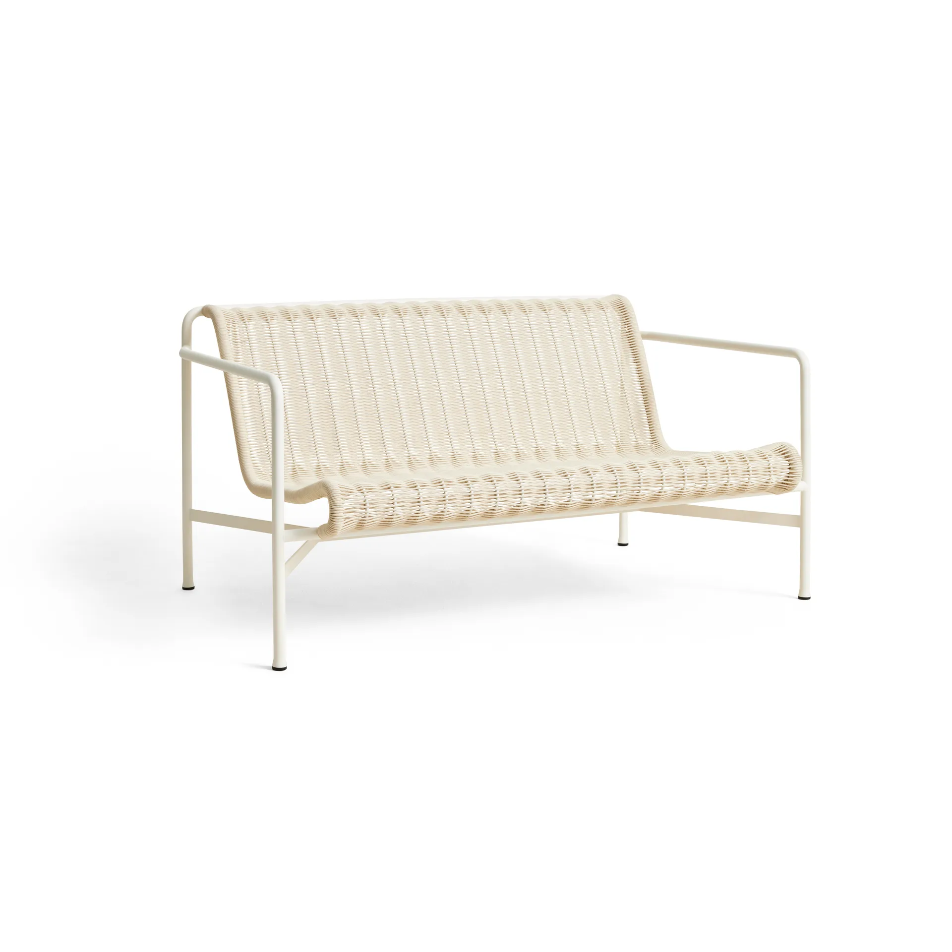 HAY Canapé lounge Palissade Cord Cream white