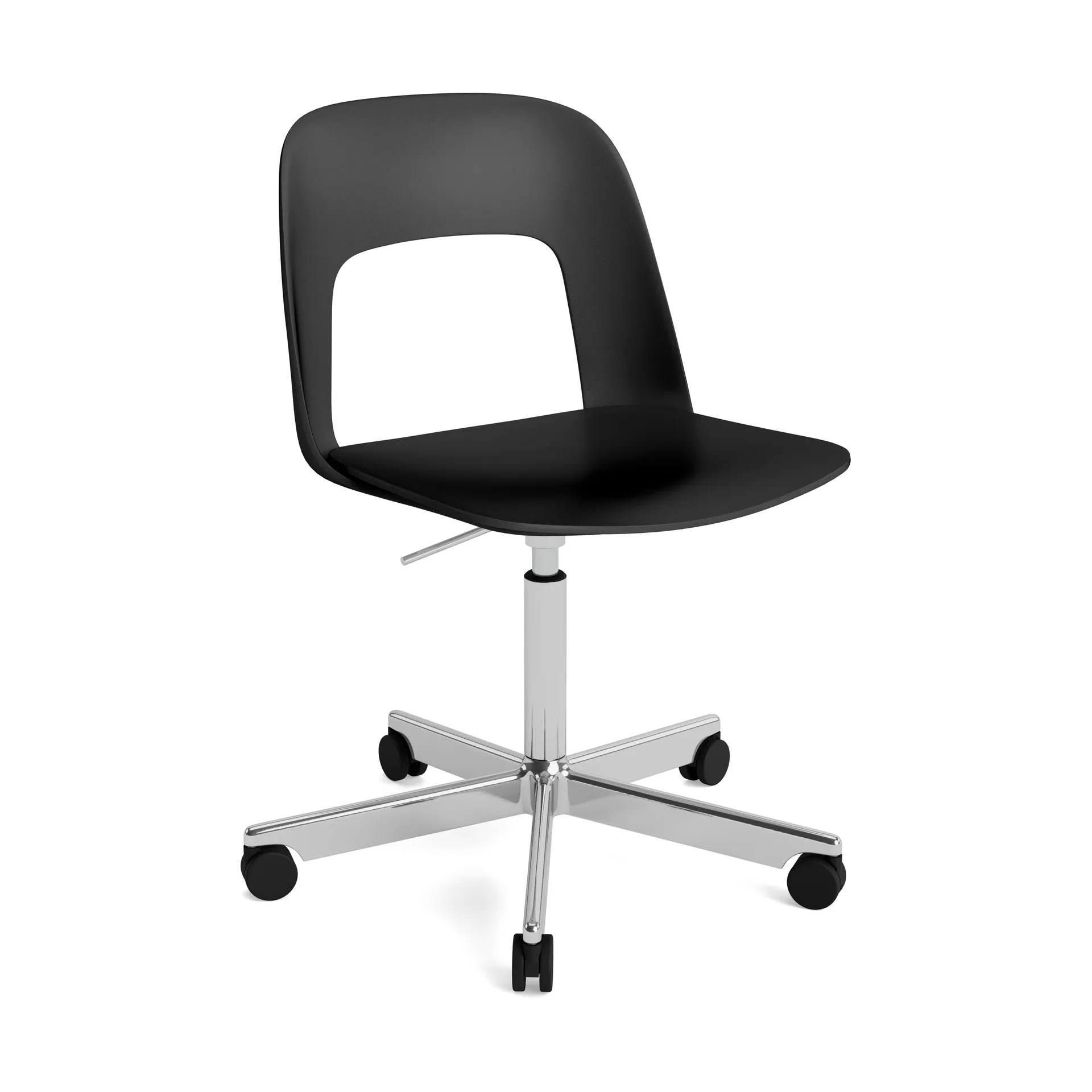 HAY Chaise Layout Chair 141 Black-aluminium poli