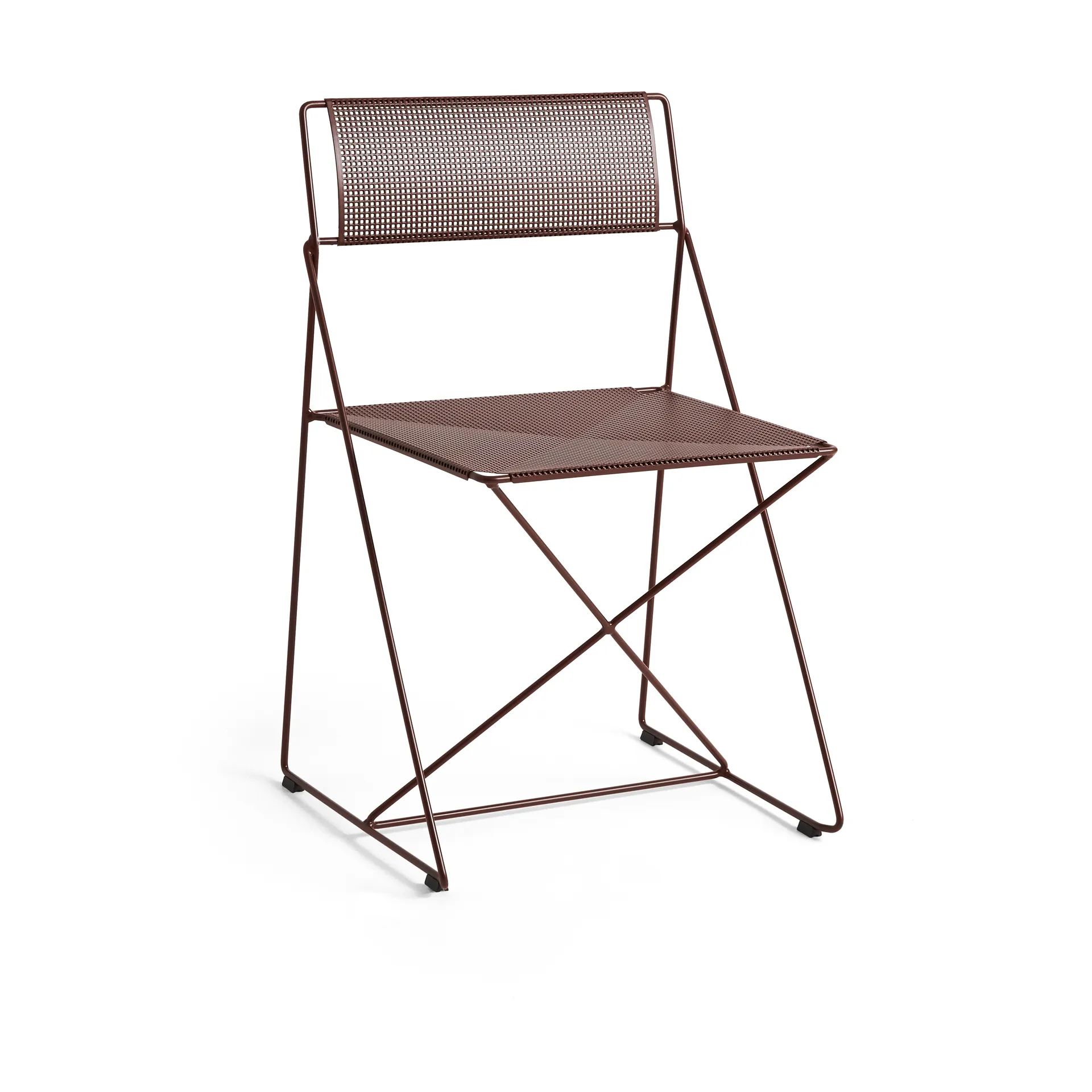 HAY Chaise X-Line Indoor Outdoor Iron red