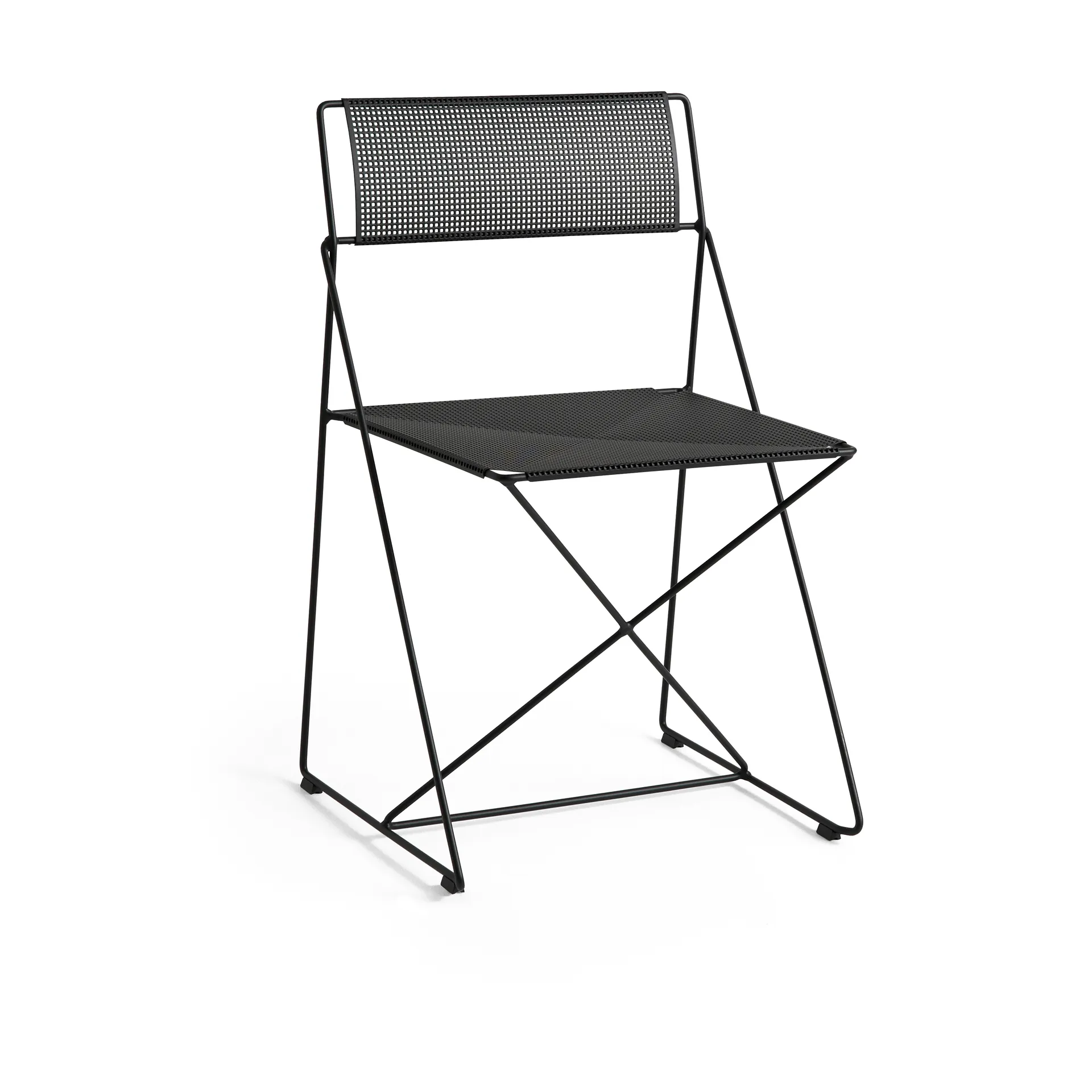 HAY Chaise X-Line Indoor Outdoor Noir